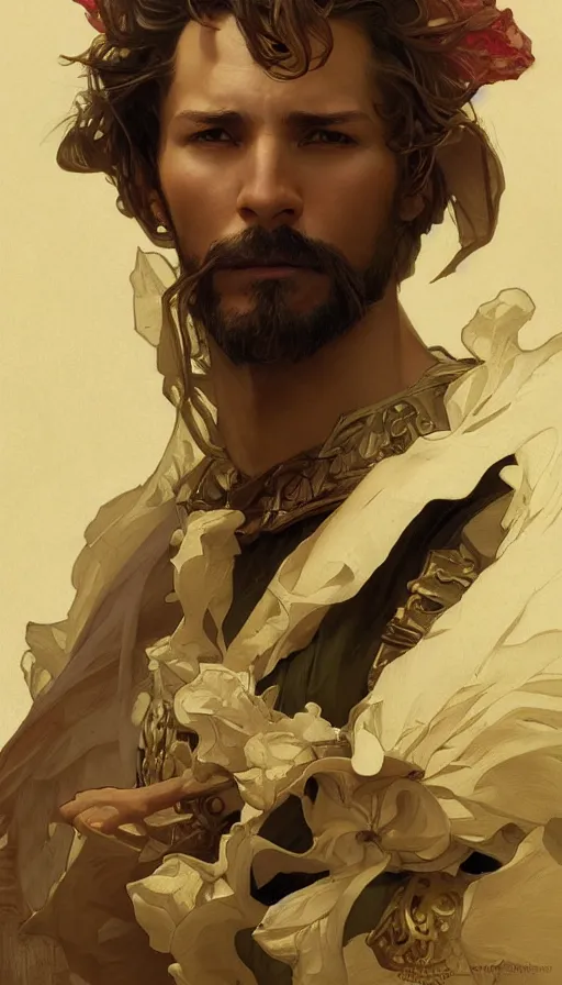 Prompt: handsome conquistador, highly detailed, digital painting, artstation, concept art, smooth, sharp focus, illustration, artstation, art by artgerm greg rutkowski alphonse mucha j. c. leyendecker edmund blair leighton katsuhiro otomo geof darrow phil hale ashley wood ilya repin