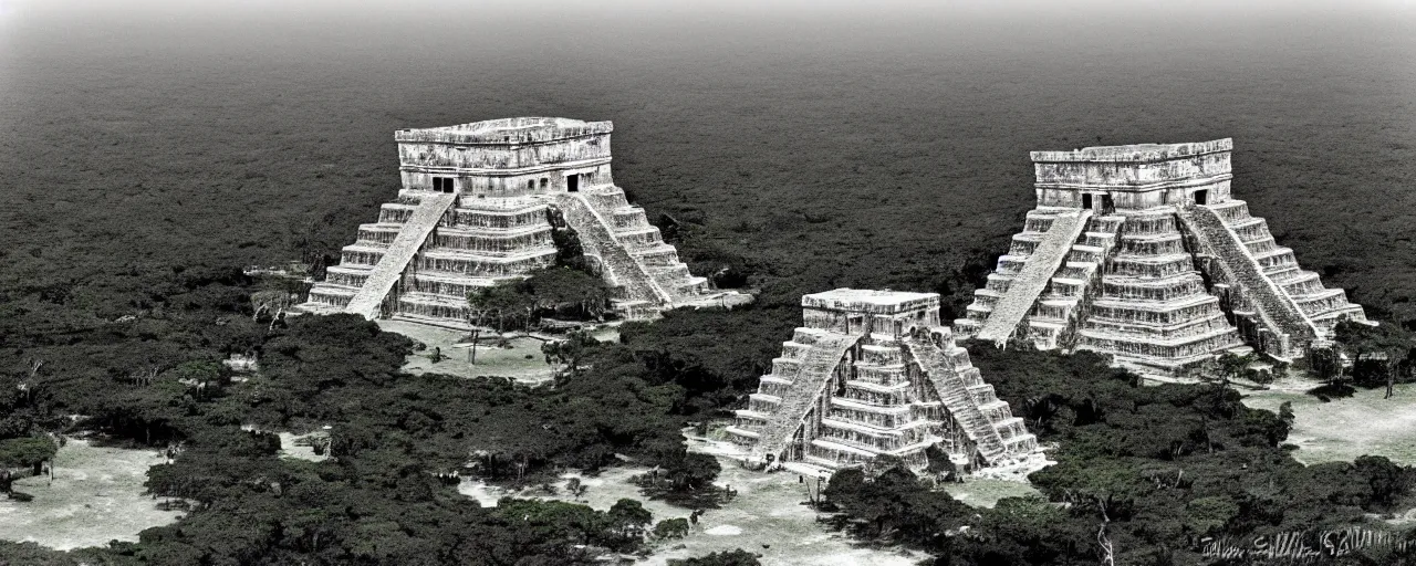 Image similar to spaghetti growing on top of chichen itza, 1 5 0 0's, fine detail, sigam 2 0 mm, in the style of galen rowell, retro,