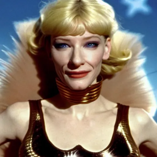 Image similar to cate blanchett as barbarella (1968)