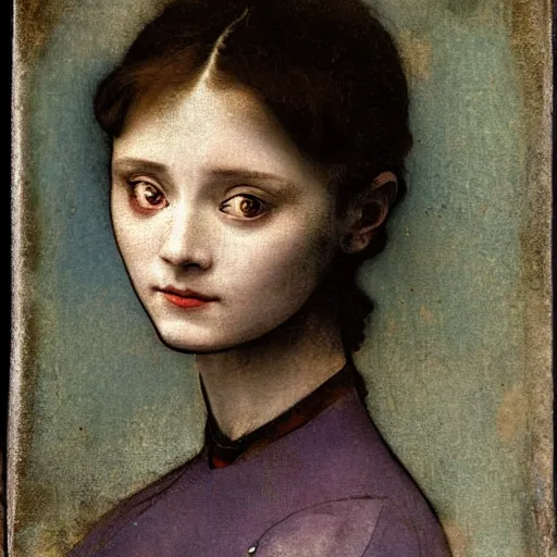 Prompt: a beautiful young lady with huge bright silver eyes, colored daguerreotype by pontormo, by bosch, by mucha, by Mackintosh, by max ernst, by ernst heackel, modern art noveau, highly detailed, liminal, eerie, Bright pastel color