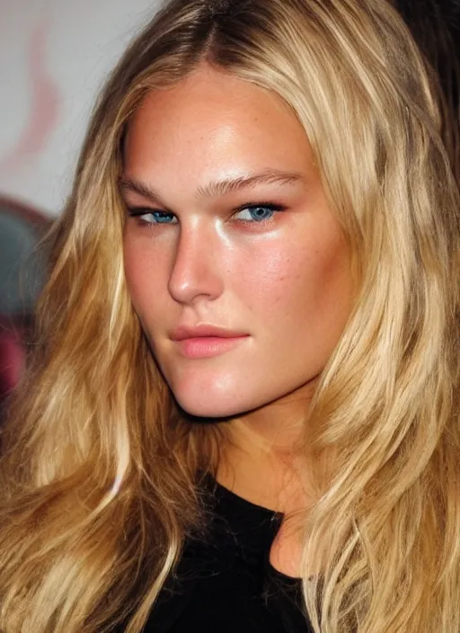 Image similar to beautiful fat bar refaeli, detailed face