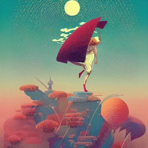 Image similar to illustration of Happiness, by Victo Ngai and James Gilleard and Bruce Pennington