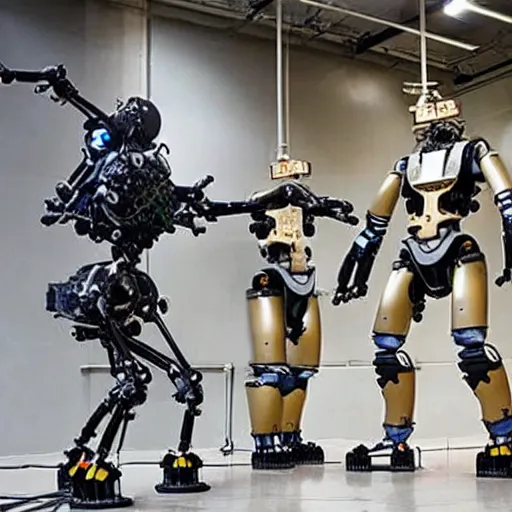 Prompt: atlas robots, boston dynamics