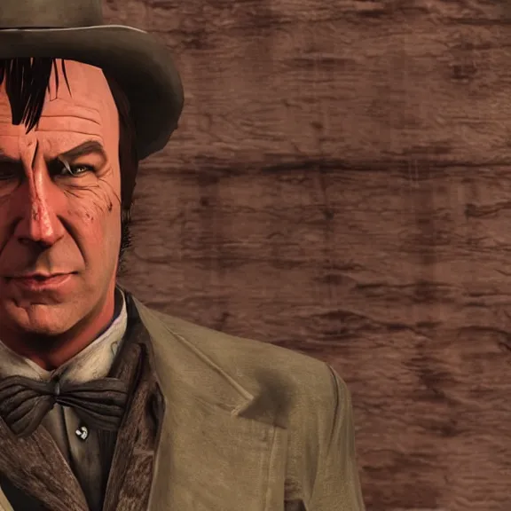 Image similar to screenshot of saul goodman in red dead redemption