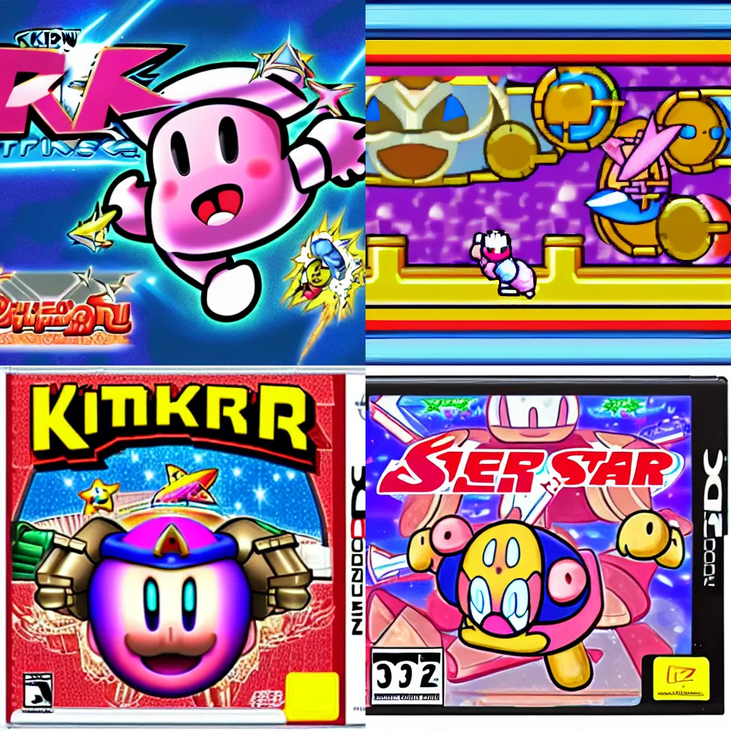 Prompt: Kirby super star ultra for Nintendo DS