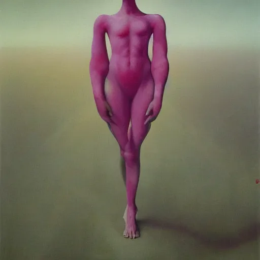 Image similar to pink capitalism painted by zdzisław beksinski, capitalism realism, hyper detailed, 4 k