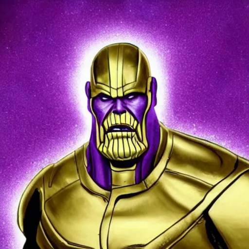 Prompt: thanos as a popstar
