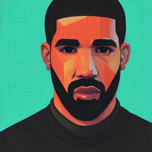 Drake profile picture by Sachin Teng, asymmetrical, | Stable Diffusion ...