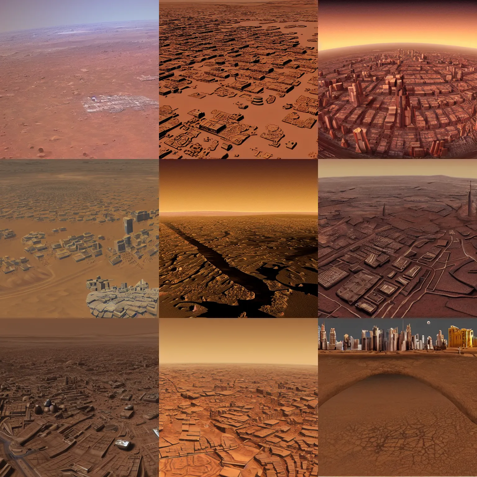 Image similar to city in mars