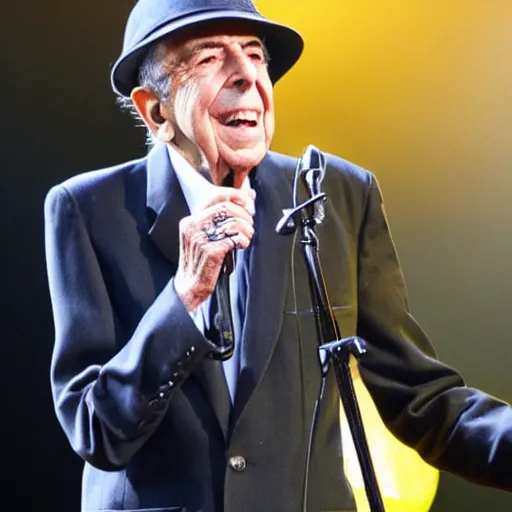 Image similar to leonard cohen at the isle of wight festival