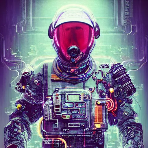 Image similar to hyperrealistic portrait of a squid monster astronaut, full body portrait, well lit, intricate abstract. cyberpunk, intricate artwork, by Tooth Wu, wlop, beeple. octane render,in the style of Jin Kagetsu, James Jean and wlop, highly detailed, sharp focus, intricate concept art, digital painting, ambient lighting, 4k, artstation