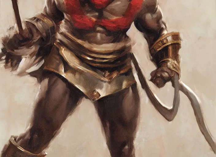 Image similar to a highly detailed beautiful portrait of barack obama as kratos, by gregory manchess, james gurney, james jean