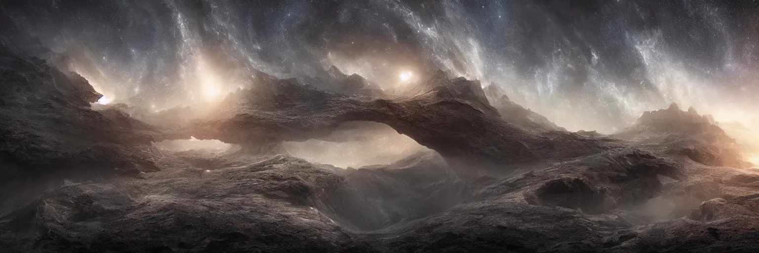 Image similar to michal karcz photo of a beautiful galaxy landscape. , detailed, elegant, intricate, 4k,