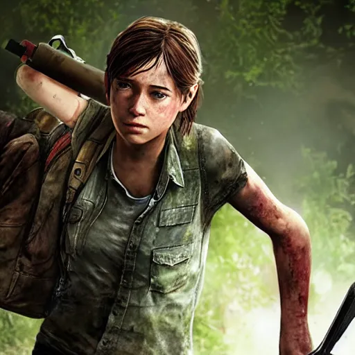 Image similar to ellen paige as ellie in the last of us