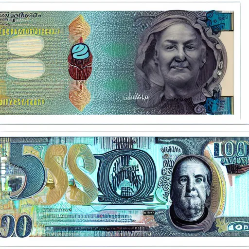 Image similar to concept design £ 5 0 note for the year 2 0 3 3