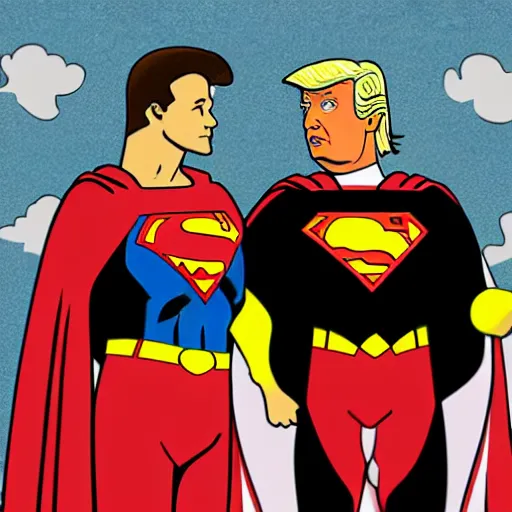 Prompt: Donald Trump as superman