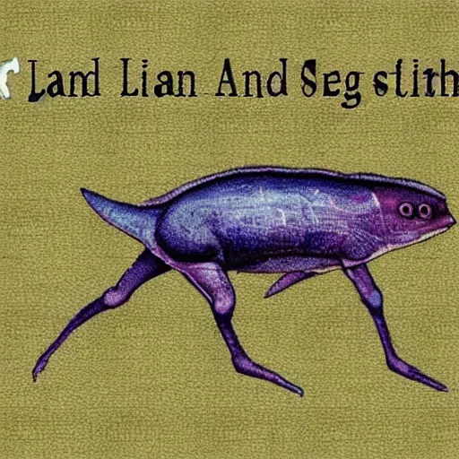 Prompt: land fish with four legs