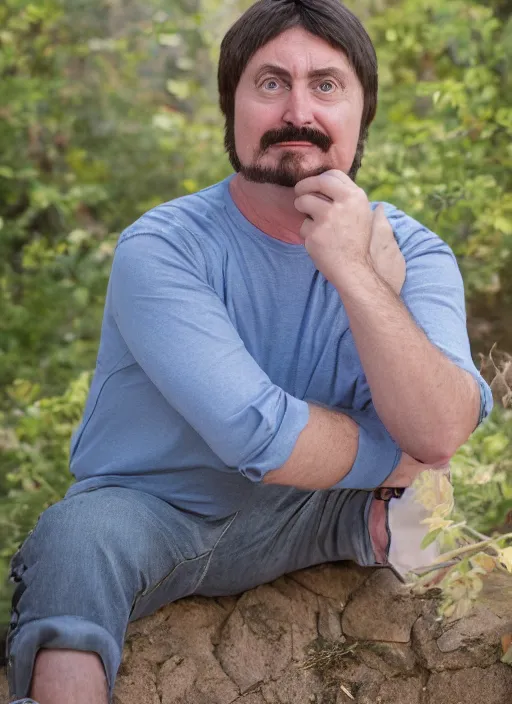 Image similar to portrait photo still of real life randy marsh, 8 k, 8 5 mm, f. 1 4