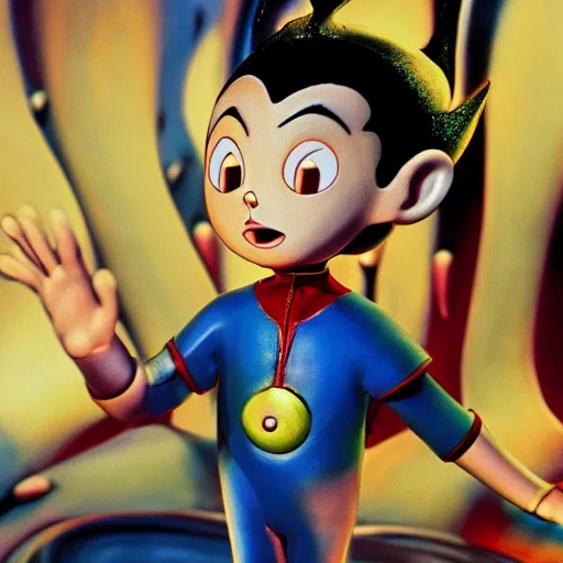 Prompt: astro boy by tim burton 4k