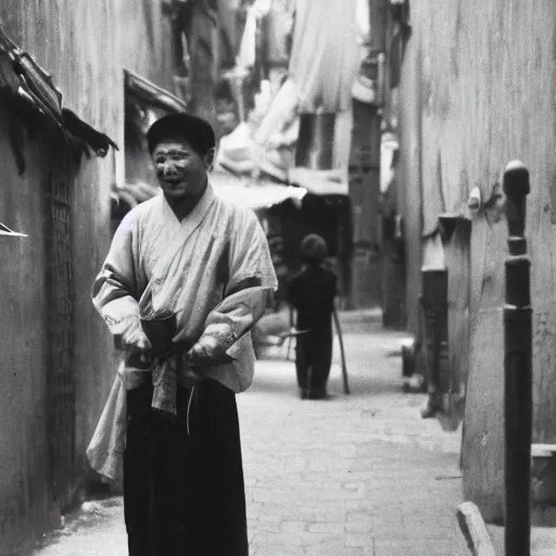 Image similar to Chinese peasant in Shanghai at night