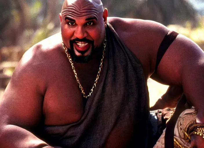 Image similar to film still of sinbad as kazaam in the movie kazaam 1 9 9 6