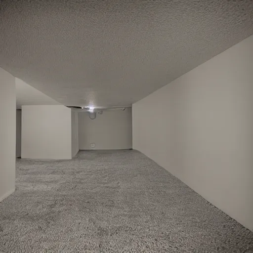Image similar to empty basement hallway, craigslist photo