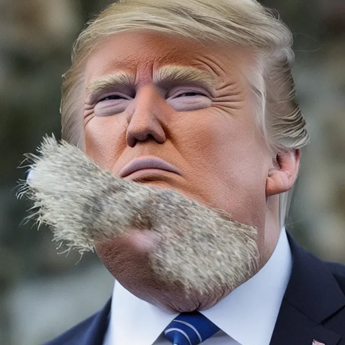 Image similar to bearded donald trump