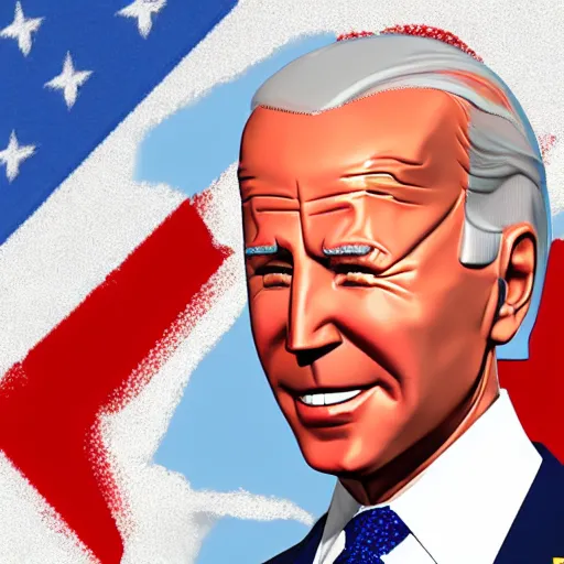 Image similar to 3 d model of joe biden