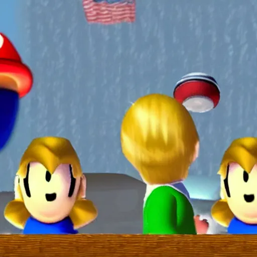 Prompt: Donald trump in Super mario 64