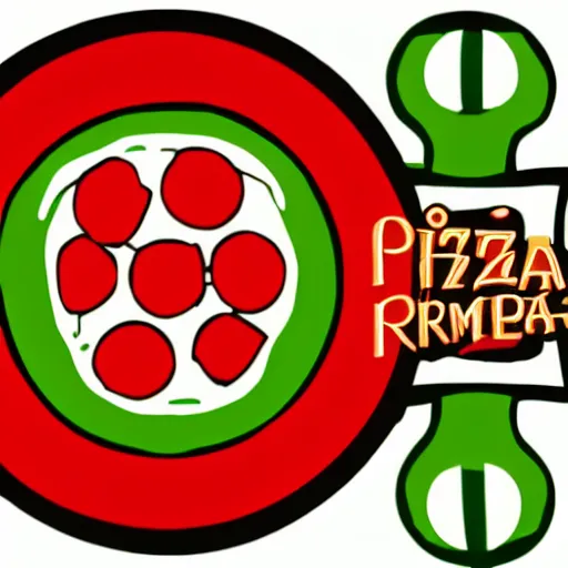 Image similar to Pizza logo for cannibals
