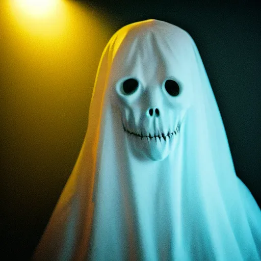 Prompt: scary ghost, illuminated, photorealistic, nightmare fuel, studio lighting, cinematic, 4 k
