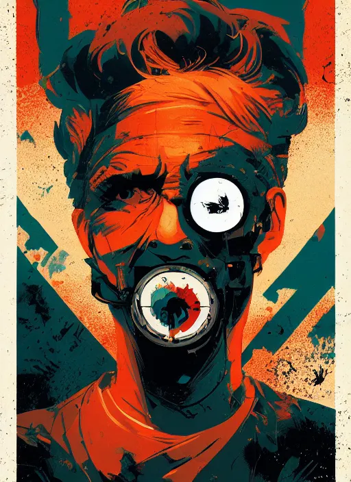 Image similar to delirium face portrait by petros afshar, tom whalen, laurie greasley, war by greg rutkowski