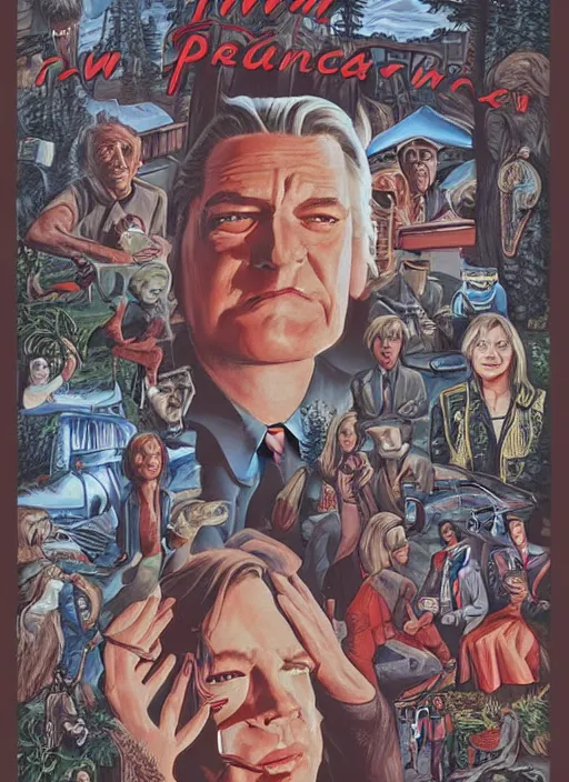 Image similar to twin peaks movie poster art by david mann