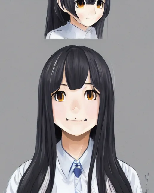 Image similar to a portrait of komi - san, anime character art, digital art