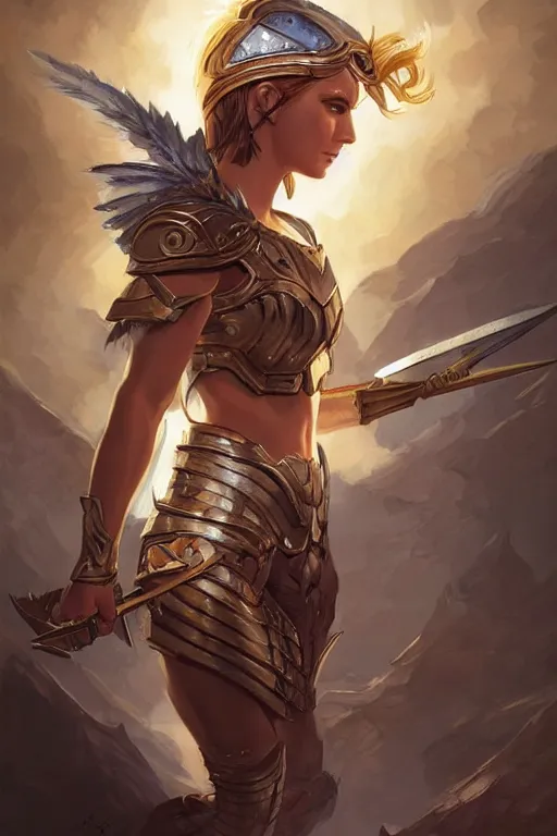 Image similar to amazon valkyrie athena, d & d, fantasy, portrait, highly detailed, headshot, digital painting, trending on artstation, concept art, sharp focus, illustration, art by artgerm and greg rutkowski and magali villeneuve