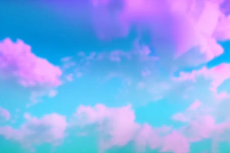 Prompt: high fidelity quality billboard photograph of a grunge model walking on realistic clouds wearing packing foam. three point light. photographic production. art directed. white pink blue lavender. volumetric clouds. pastel gradient overlay. waves glitch artefacts. 8 k. filmic.