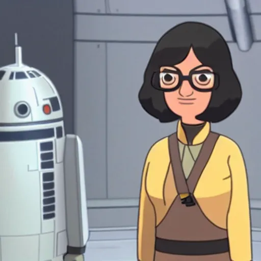 Image similar to A still of Tina Belcher in Star Wars: Rebels (2014)