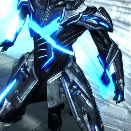 Metal Gear Rising Raiden slices a character from the, Stable Diffusion