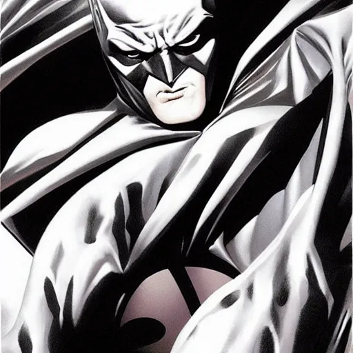 Prompt: batman full body character design by Alex ross