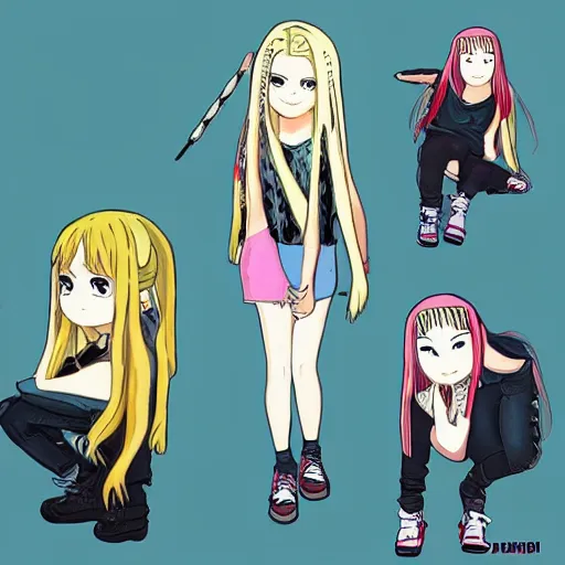 Prompt: Avril Lavigne in the style of Studio Ghibli