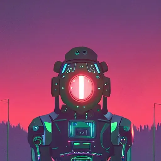 Prompt: “robotic raven. Full body image wearing metal body armor. Cozy lighting, in the style of Far Cry: Blood Dragon. Art by Simon stålenhag. Photo on top of all time”
