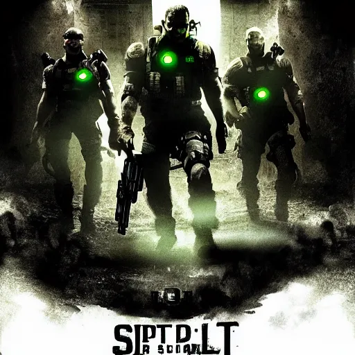 Prompt: splinter cell: dwarf assault, cinematic poster, tense, menacing, shadowy, diffuse lighting, intricate, elegant, highly detailed, lifelike, photorealistic, dramatic
