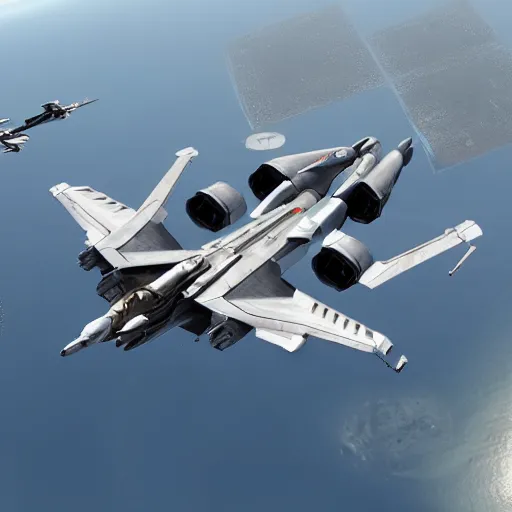 Image similar to star citizen, super hornet