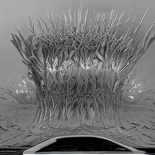 Image similar to car Ash Thorp khyzyl saleem car on the coronation of napoleon : medium size : in oil liquid, organic architecture small size forms structure : 7, u, x, y, o medium size forms: Kazimir Malevich forms : zaha hadid architecture forms: brutalist medium size forms: keyshot, unreal engine 5, high reflections oil, liquid high glossy, high specularity, ultra detailed, 4k, 8k, 16k