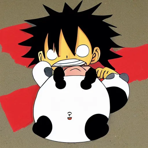 Image similar to luffy in 🐼