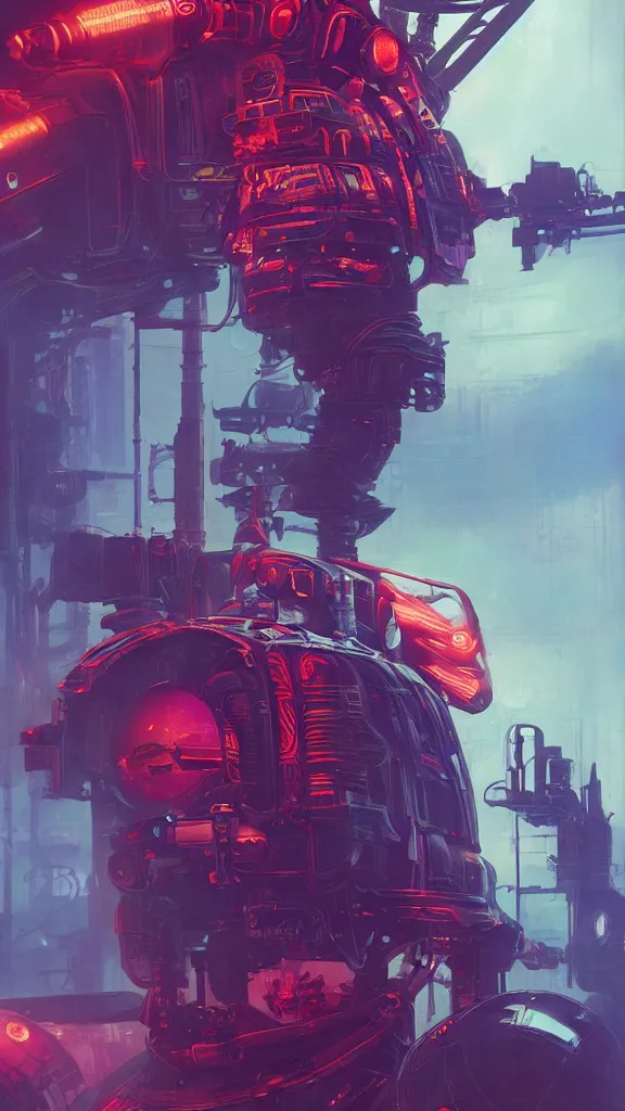 Prompt: concept art, retro - futurist steampunk pilot, imperious, octane render, artstation, dramatic neon lighting, glowing imperial motifs, red turquoise accents, bladerunner, by gerald brom, james jean, syd mead, akihiko yoshida, cinematic