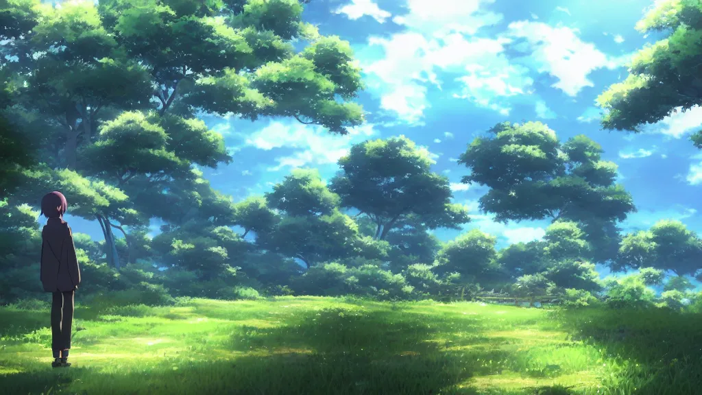 Prompt: beautiful nature scenery by makoto shinkai