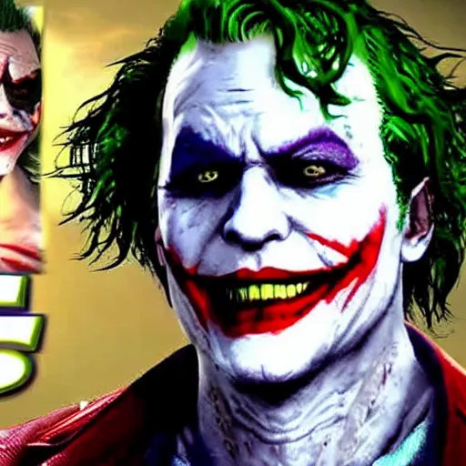 heath ledger joker in tekken 7, gameplay, fighting, | Stable Diffusion ...