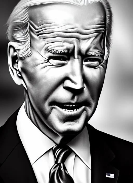 Image similar to photo of joe biden in the style of stefan kostic, realistic, sharp focus, 8 k high definition, insanely detailed, intricate, elegant, art by stanley lau and artgerm