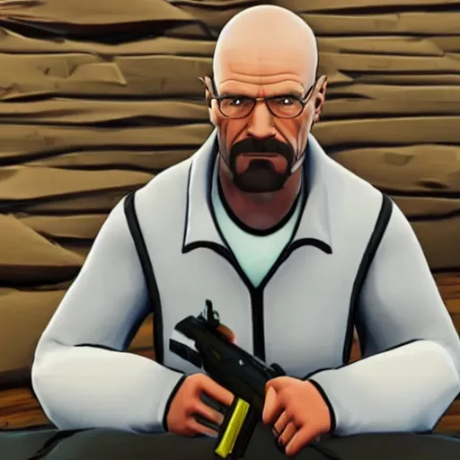 Image similar to walter white in fortnite